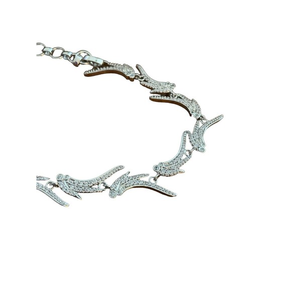 Kendra Scott CLEO Rhodium Collar Choker Necklace with Pave Crystal CZ NWOT - Picture 2 of 9